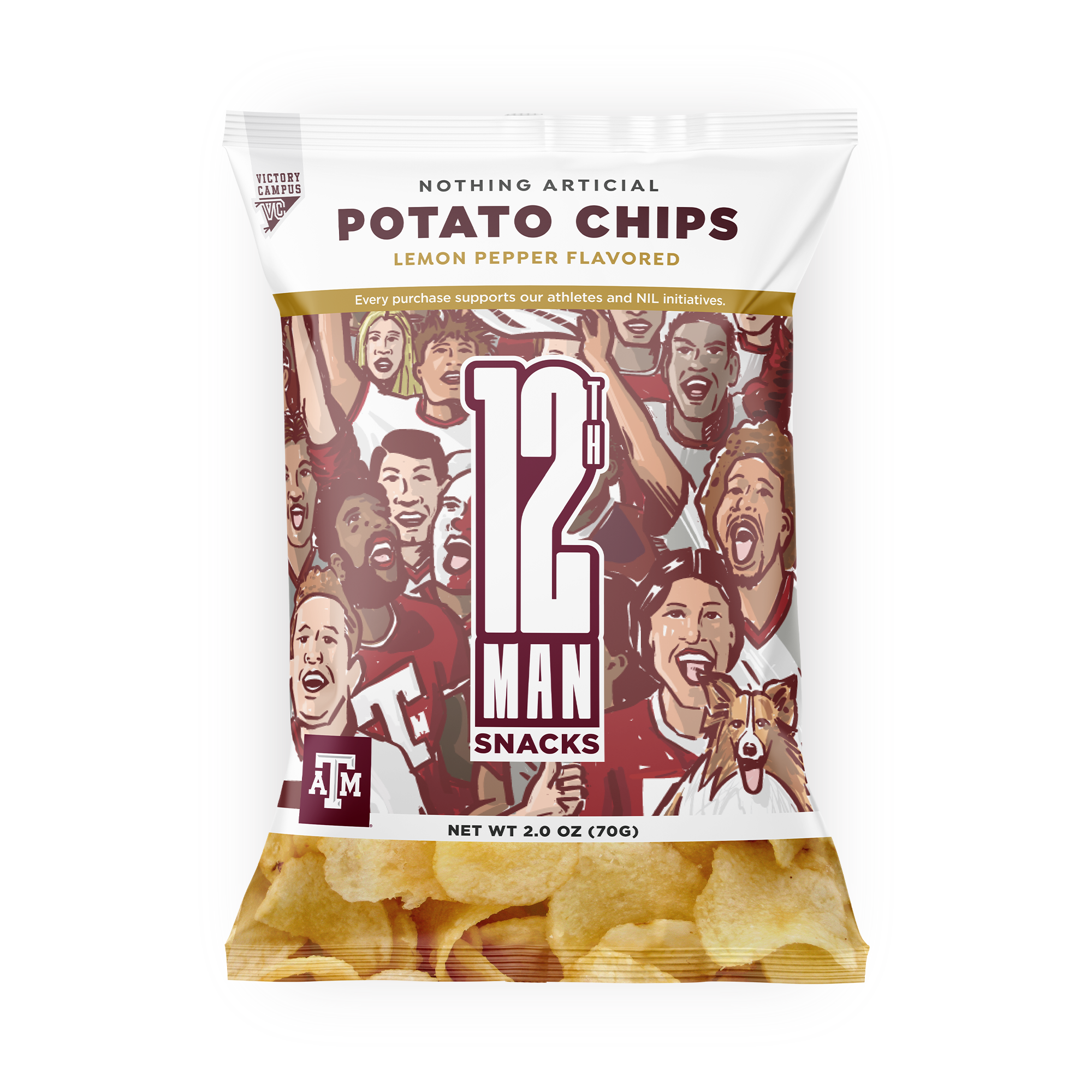 12th Man Lemon Pepper Potato Chips