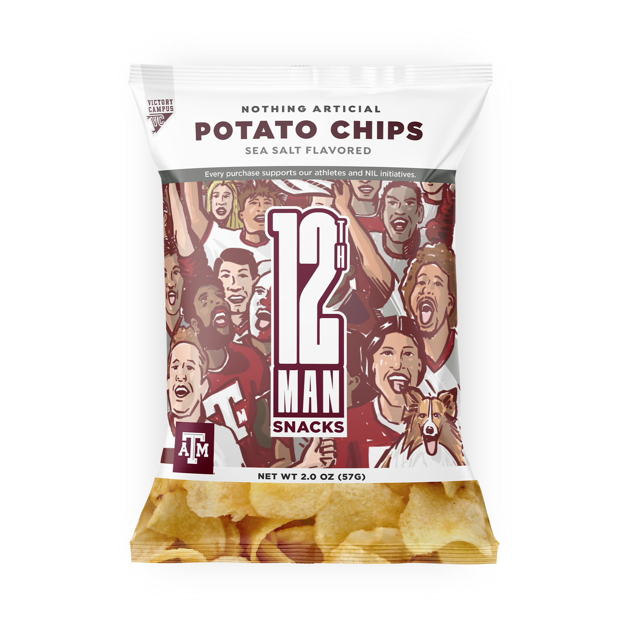 12th Man Sea Salt Potato Chips