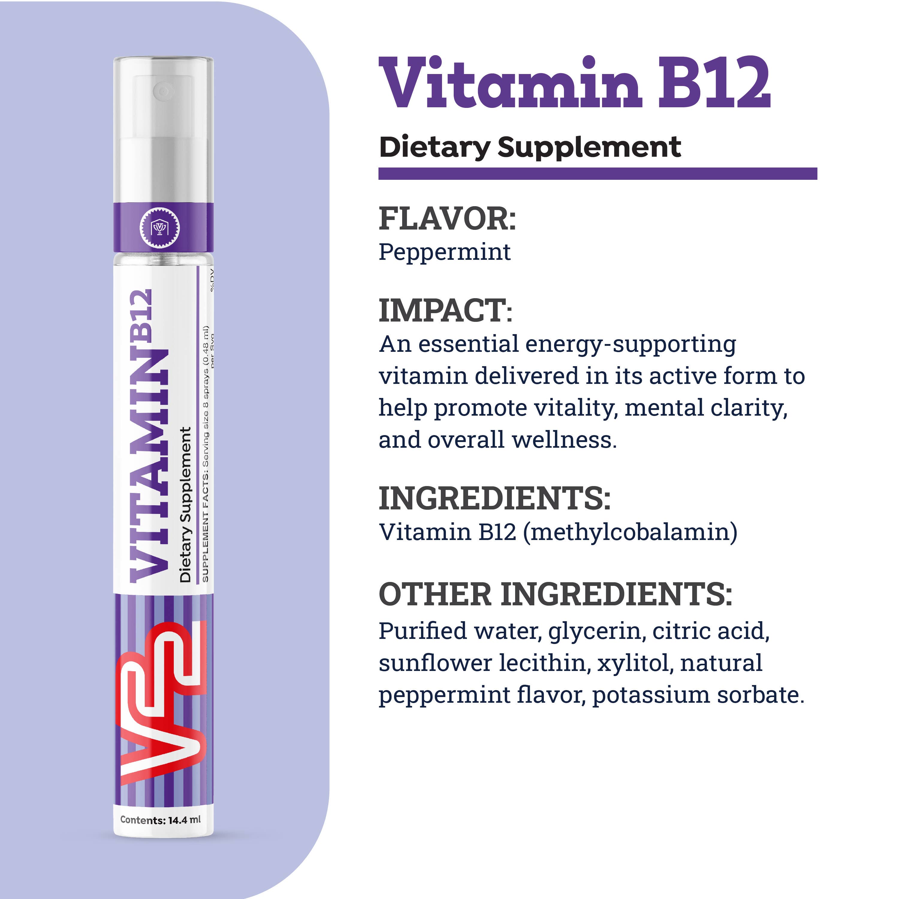 V22 Sprays Vitamin B12 For Natural Energy Support details