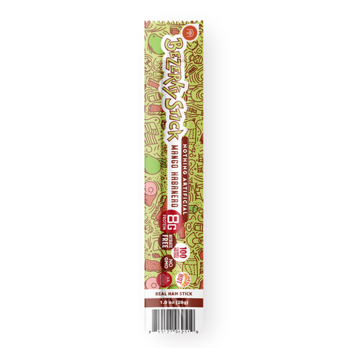Bezerky Stick Mango Habanero meat stick package
