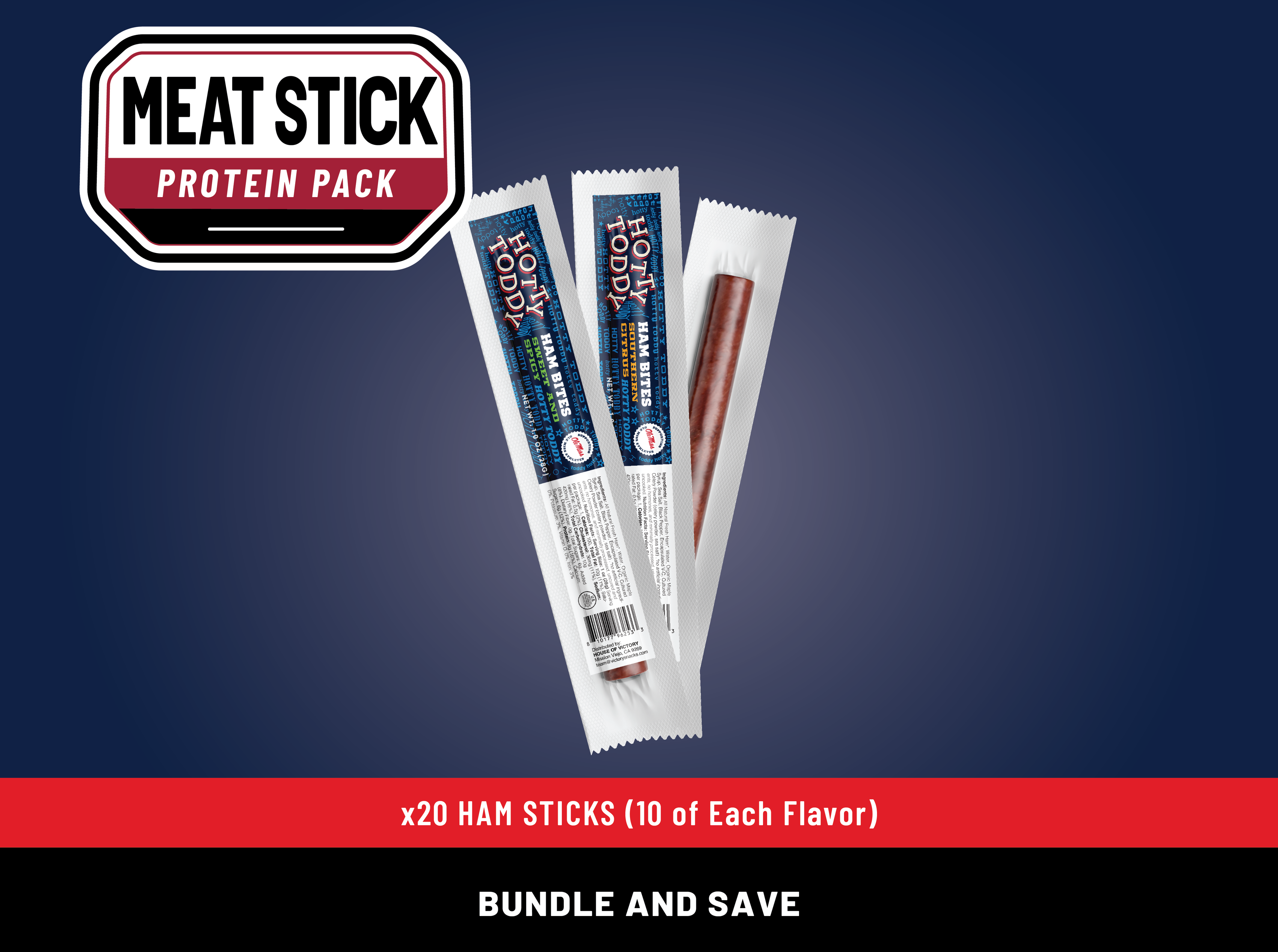 Hotty Toddy  - Meat Stick Protein Pack