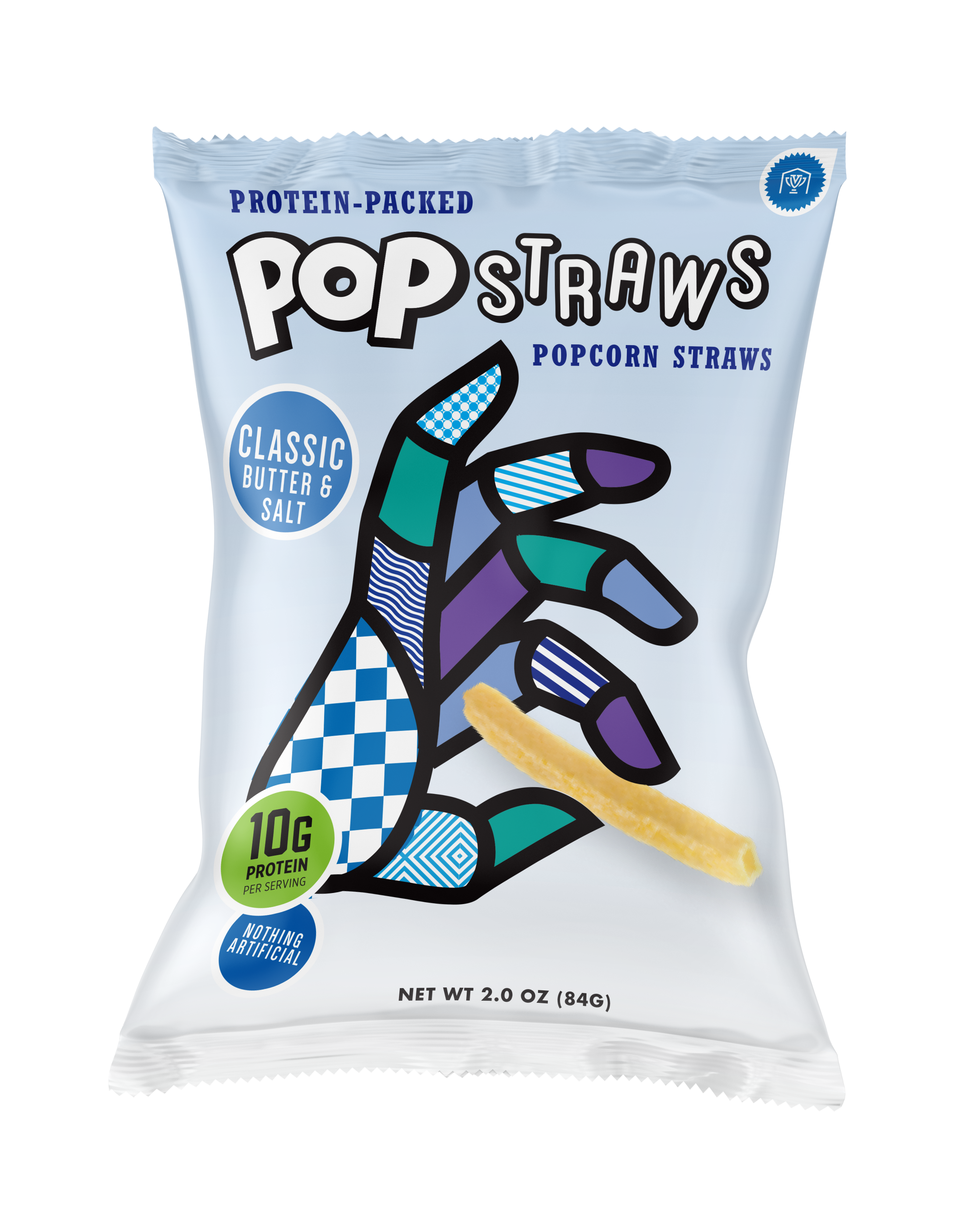 Pop Straws Classic Butter & Salt Popcorn Straws