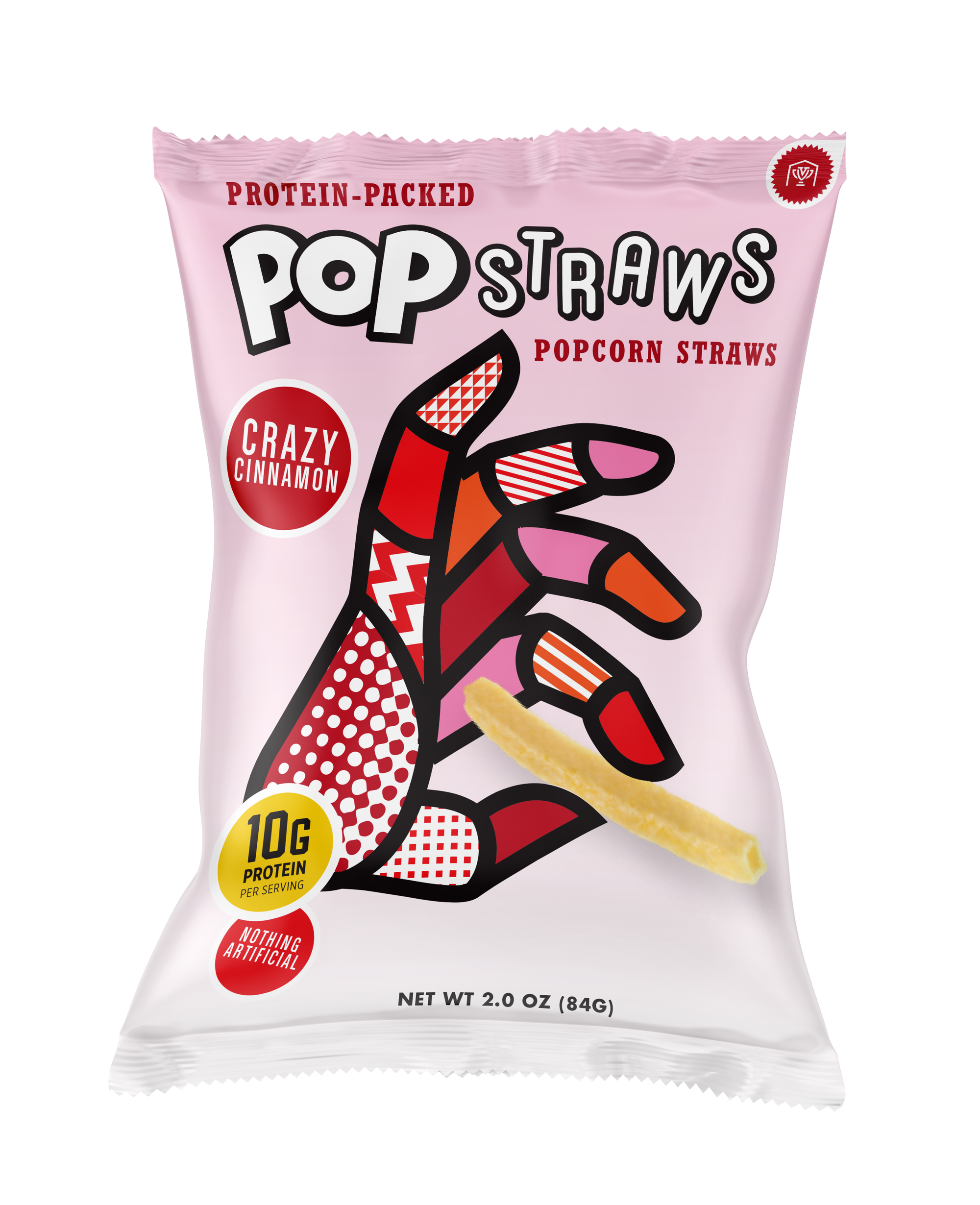 Pop Straws Crazy Cinnamon Popcorn Straws