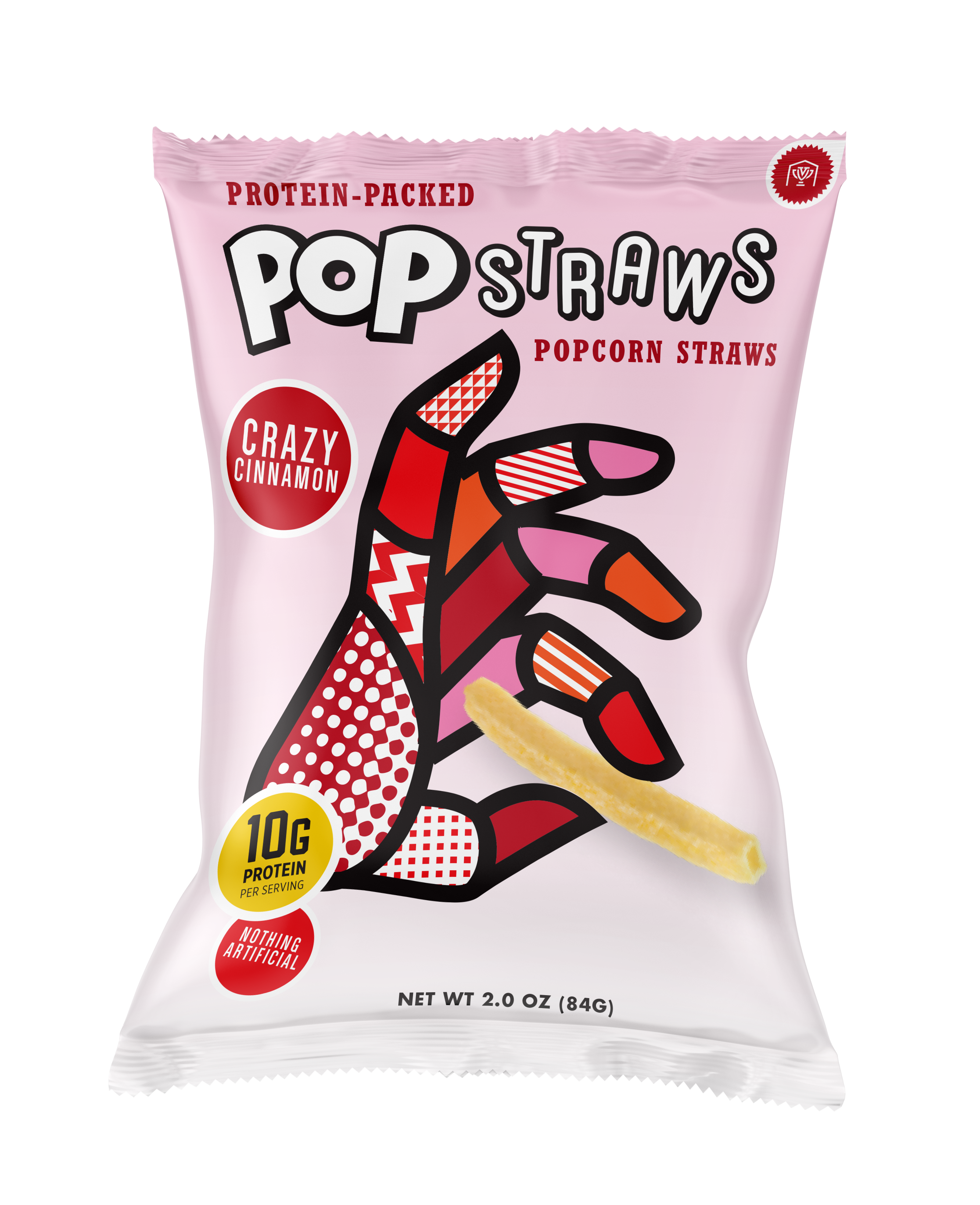 Pop Straws Crazy Cinnamon Popcorn Straws
