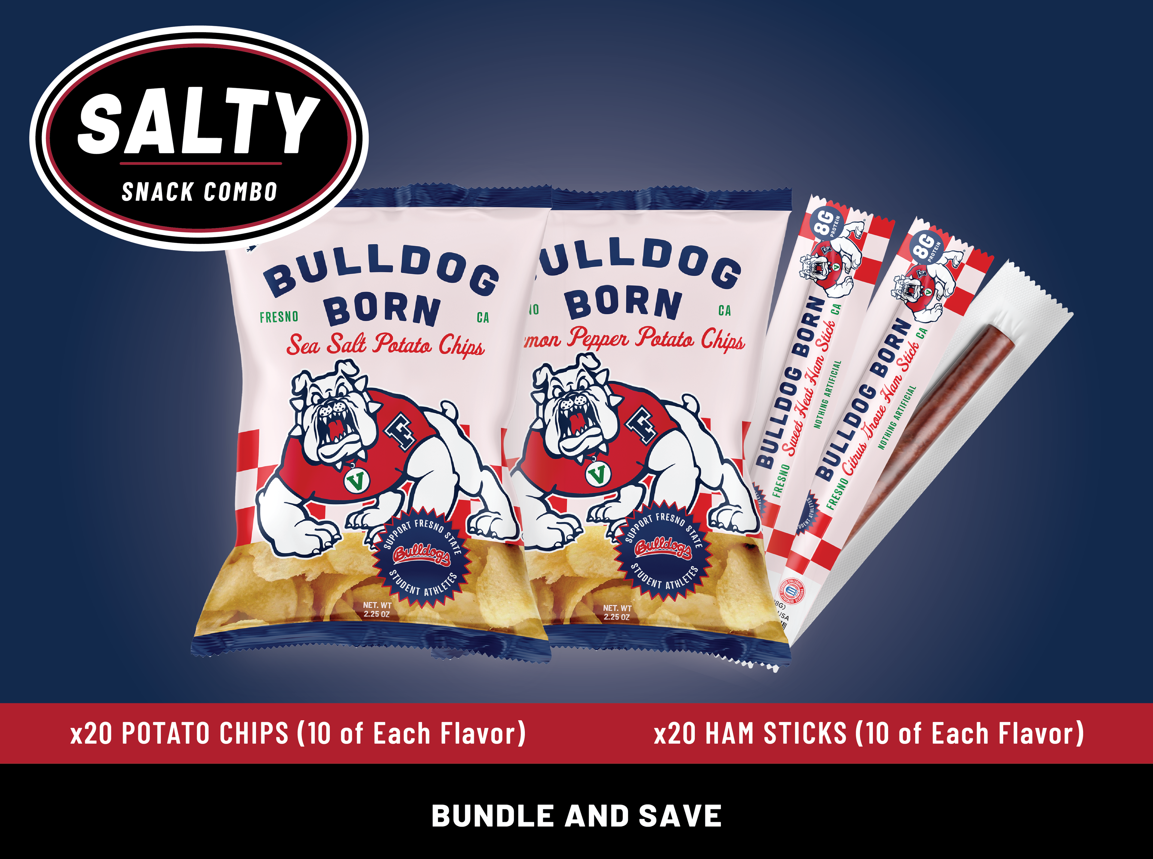 Bulldog Born - Salty Snack Pack